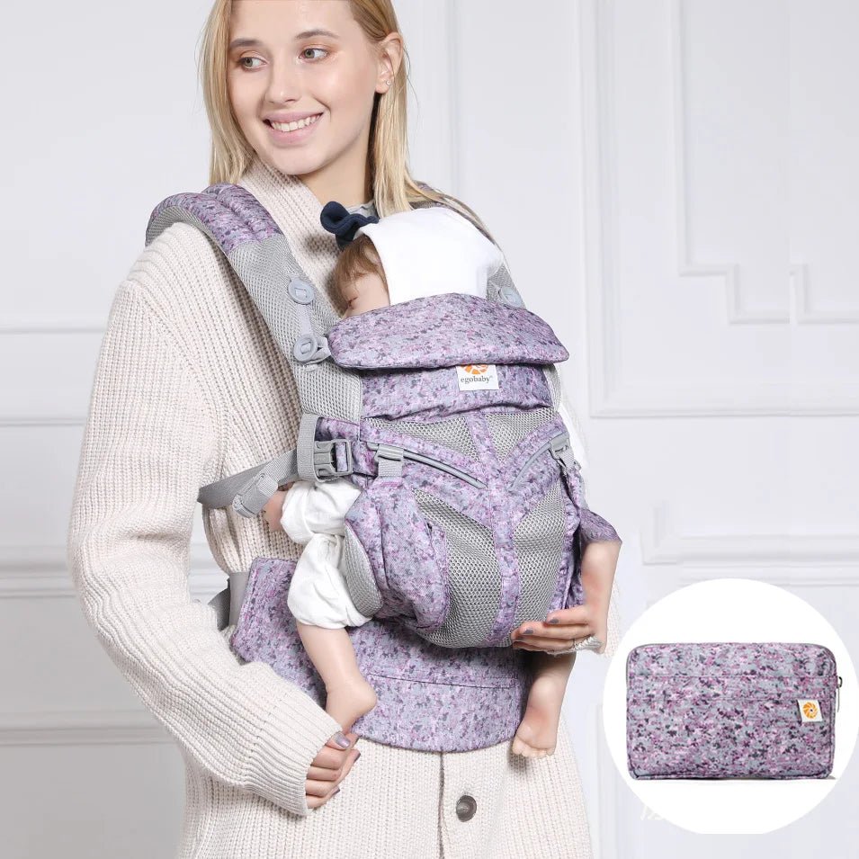 Porte Bébé - BreathBabyBag™ - Mauve Lavande - Coquetbebe