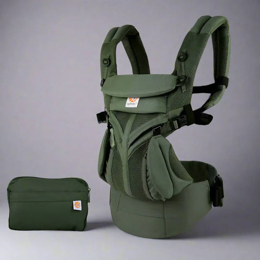 Porte Bébé - BreathBabyBag™ - Vert Olive - Coquetbebe