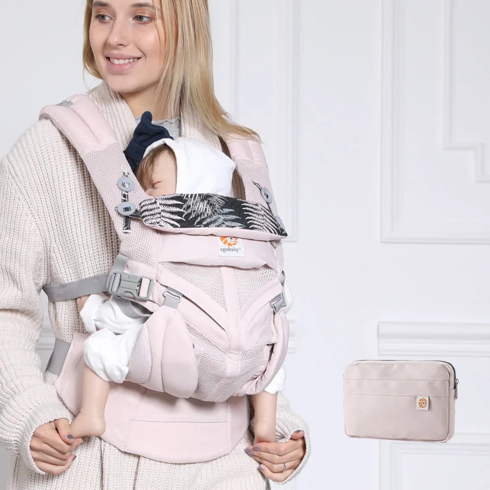 Porte Bébé - BreathBabyBag™ - Rose Maille - Coquetbebe