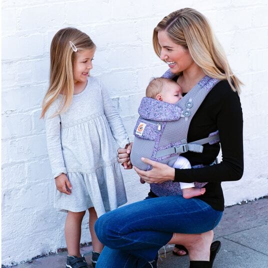 Porte Bébé - BreathBabyBag™ - Mauve Lavande - Coquetbebe