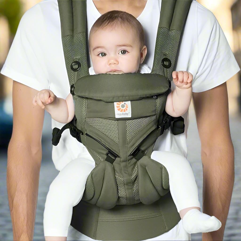 Porte Bébé - BreathBabyBag™ - Vert Olive - Coquetbebe