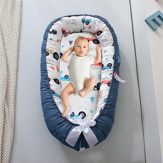 Berceau Bébé - NidPortableBébé™ - Voiture Bleue - Coquetbebe