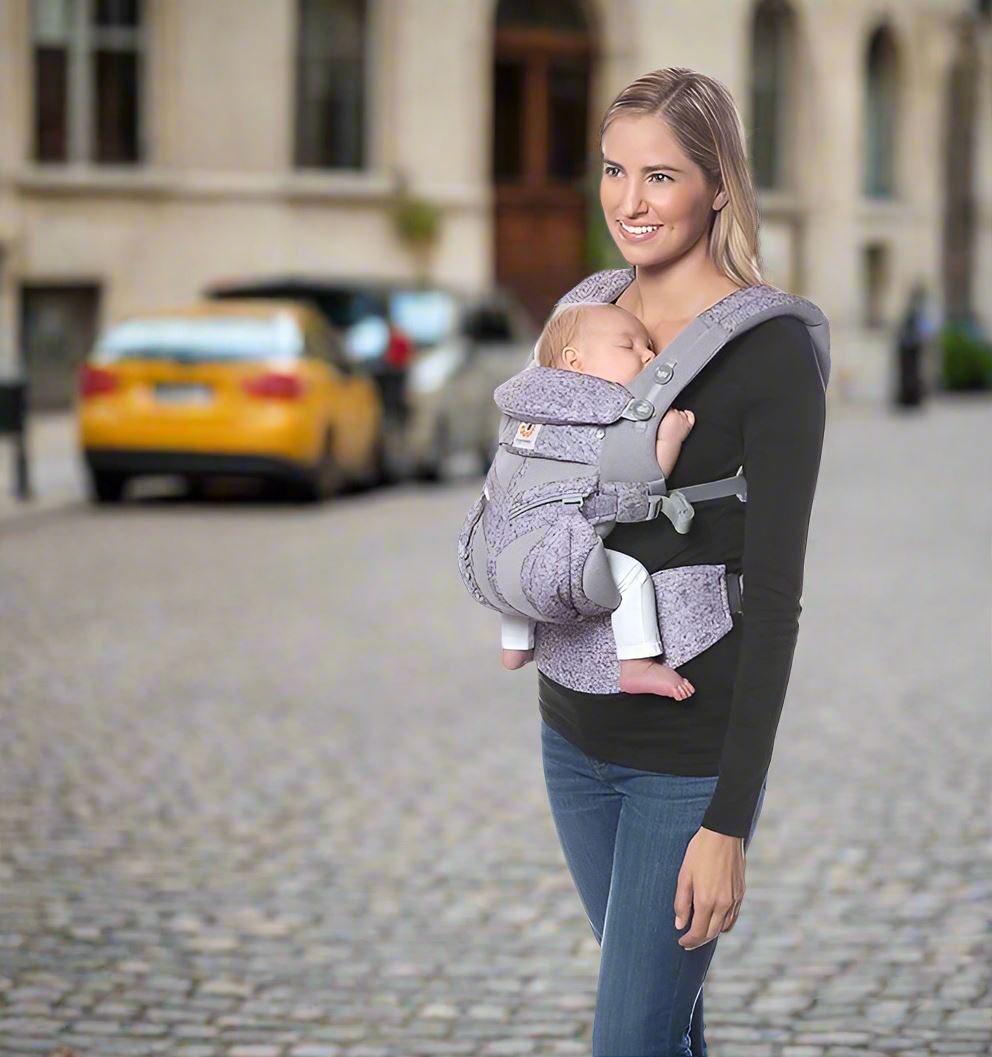 Porte Bébé - BreathBabyBag™ - Mauve Lavande - Coquetbebe