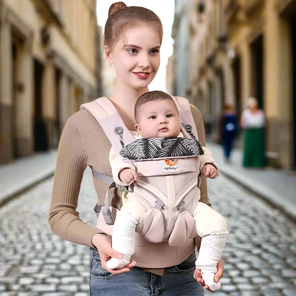 Porte Bébé - BreathBabyBag™ - Rose Maille - Coquetbebe